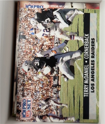 1991 Pro Set #192 Terry McDaniel — front