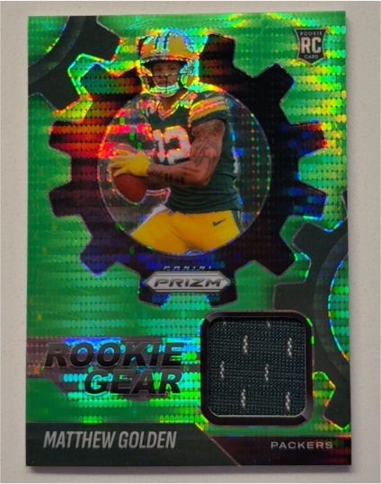 2025 Panini Prizm Rookie Gear #RGR-MGN Matthew Golden — front