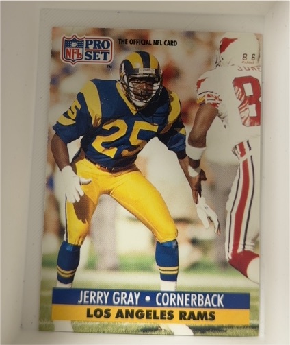 1991 Pro Set #201 Jerry Gray — front