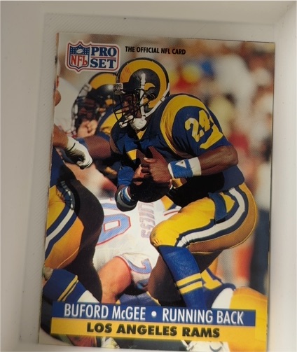 1991 Pro Set #123 Buford McGee — front