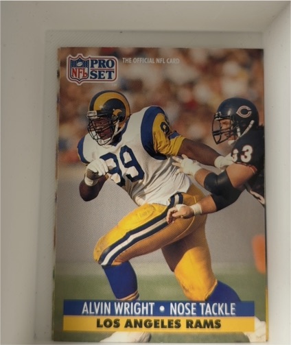 1991 Pro Set #39 Alvin Wright — front