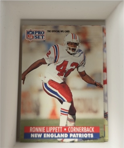1991 Pro Set #230 Ronnie Lippett New England Patriots — front