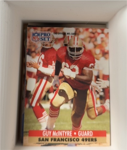 1991 Pro Set #293 Guy McIntyre — front