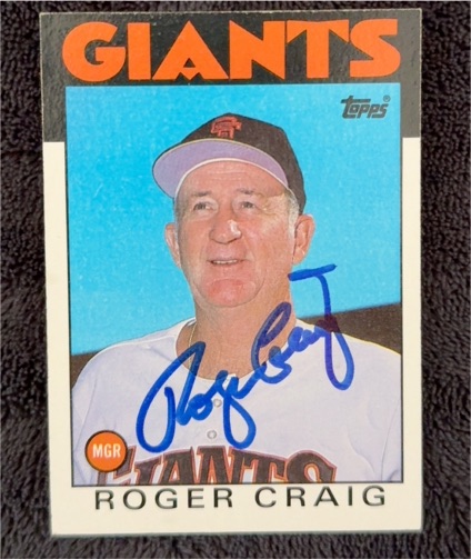 1986 Topps #111 Roger Craig — front