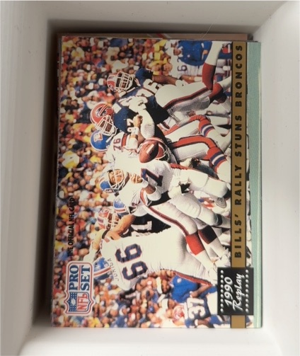 1991 Pro Set #326 Bills' Rally Stuns Broncos — front