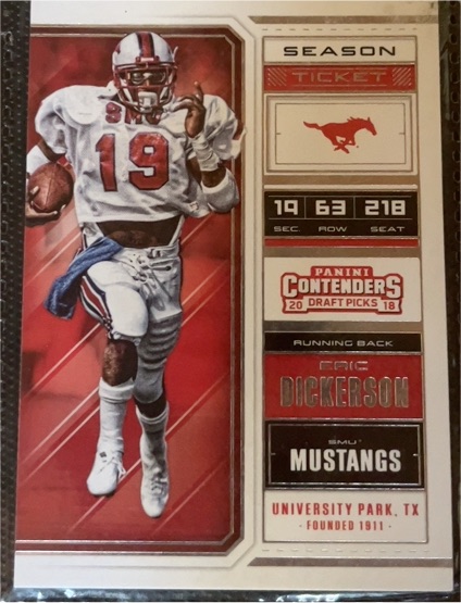 2018 Panini Contenders Draft Picks #41 Eric Dickerson — front
