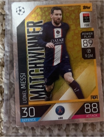 2022-23 Topps Match Attax UEFA Champions League #188 Lionel Messi — front