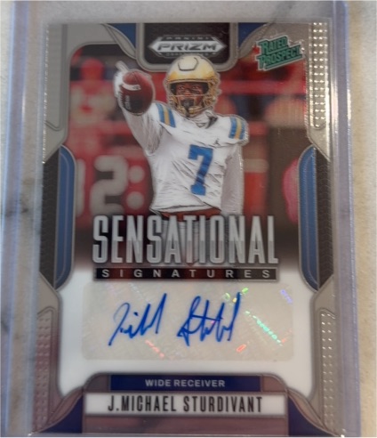 2025 Panini Prizm Draft Picks #SSS-JMS J. Michael Sturdivant Sensational Signatures — front
