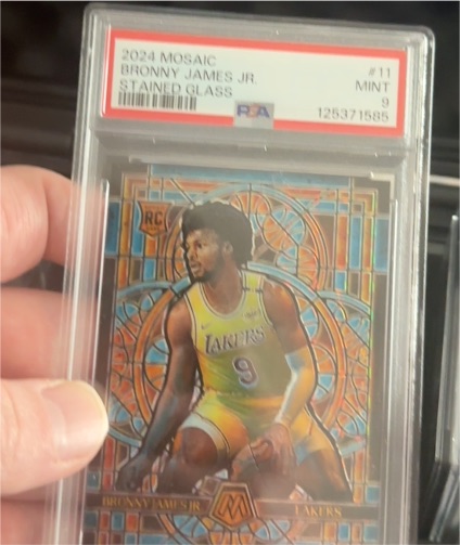 2024 Panini Mosaic #11 Bronny James Jr. — front