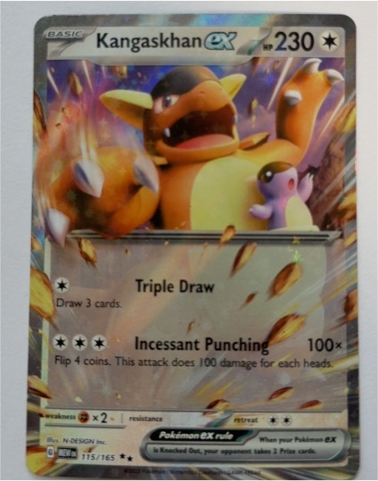 2023 Pokémon Scarlet & Violet 151 #115/165 Kangaskhan ex — front