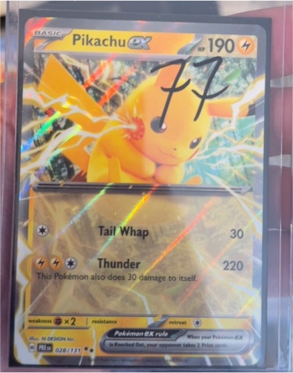 2016 Pokémon SV: Prismatic Evolutions #028 Pikachu ex — front