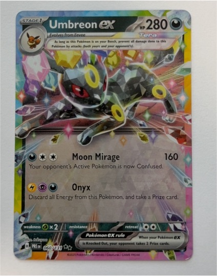 2025 Pokémon TCG Prismatic Evolutions #060 Umbreon ex — front