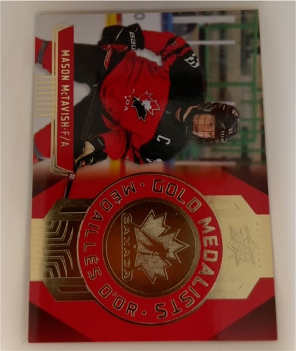2025-26 Upper Deck Tim Hortons Team Canada Gold Medalists #GM-8 Mason McTavish — front