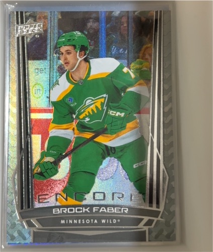 2025-26 Upper Deck Series 1 Encore #E-60 Brock Faber — front