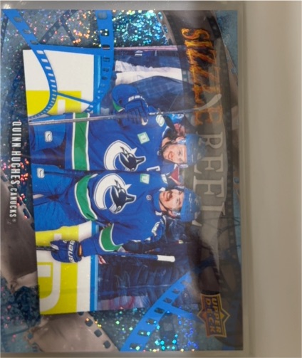 2025-26 Upper Deck #SR-9 Quinn Hughes Sizzle Reel — front
