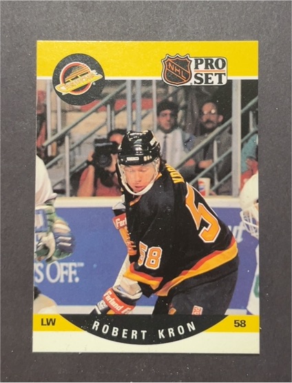 1990-91 Pro Set #58 Robert Kron — front