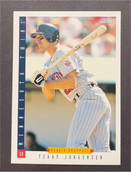 1993 Score #458 Terry Jorgensen — front
