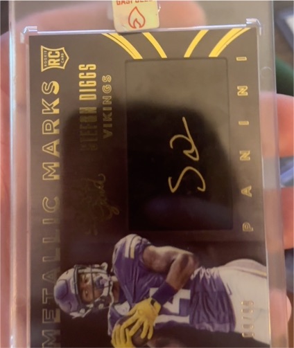2015 Panini Black Gold Metallic Marks #MM-SD Stefon Diggs — front