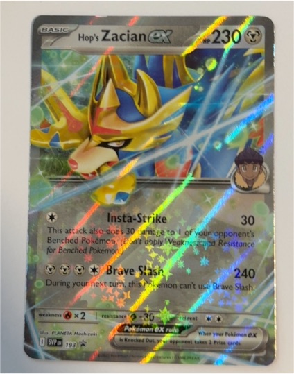 2023 Pokémon SV: Scarlet & Violet Promo #193 Hop's Zacian ex — front