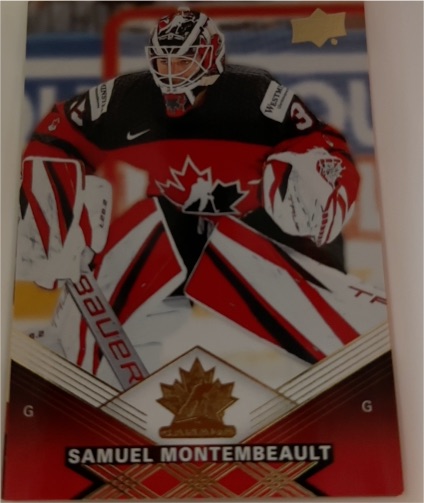 2025-26 Upper Deck Tim Hortons #48 Samuel Montembeault — front