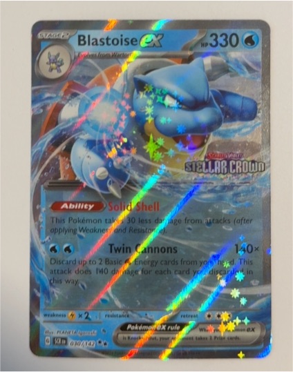 2024 Pokémon TCG Stellar Crown #030 Blastoise ex — front