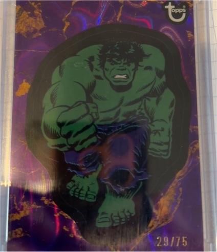 2025 Topps Marvel Comic Book Heroes 1975 Golden Anniversary #10 Hulk — front