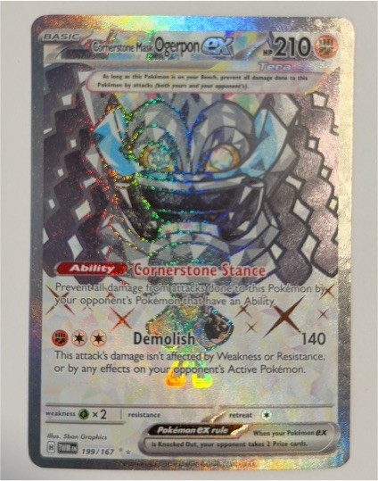 2024 Pokémon SV06: Twilight Masquerade #199/167 Cornerstone Mask Ogerpon ex — front
