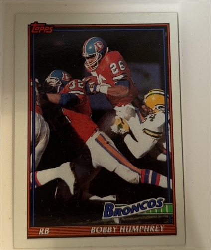 1991 Topps #550 Bobby Humphrey — front