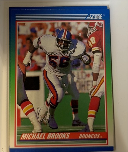 1990 Score #384 Michael Brooks — front