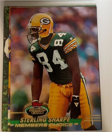 1993 Topps Stadium Club Members Choice #495 Sterling Sharpe — front
