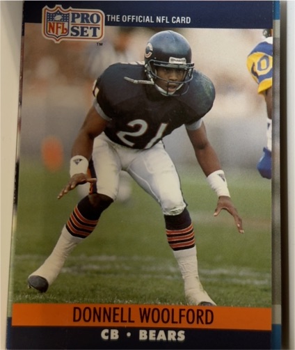 1990 Pro Set #459 Donnell Woolford — front