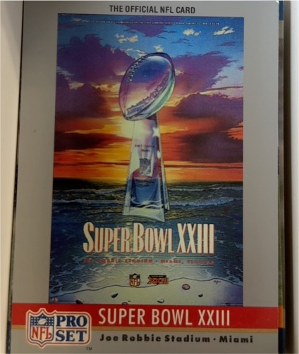 1990 Pro Set #23 Super Bowl XXIII — front