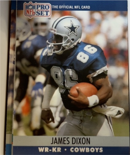 1990 Pro Set #478 James Dixon — front