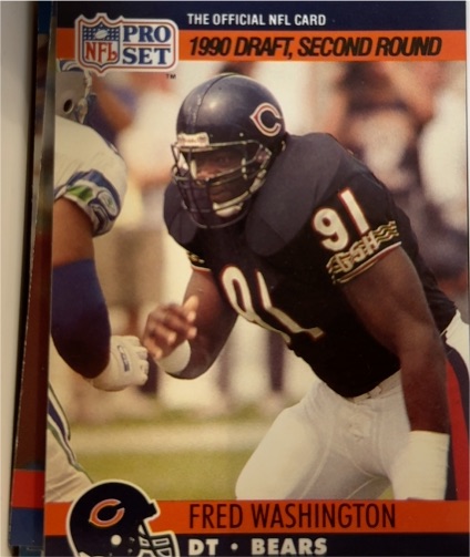 1990 Pro Set #701 Fred Washington — front