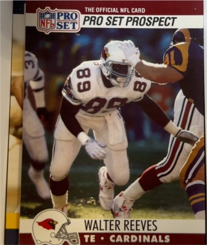 1990 Pro Set #747 Walter Reeves — front