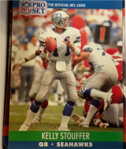 1990 Pro Set #650 Kelly Stouffer — front
