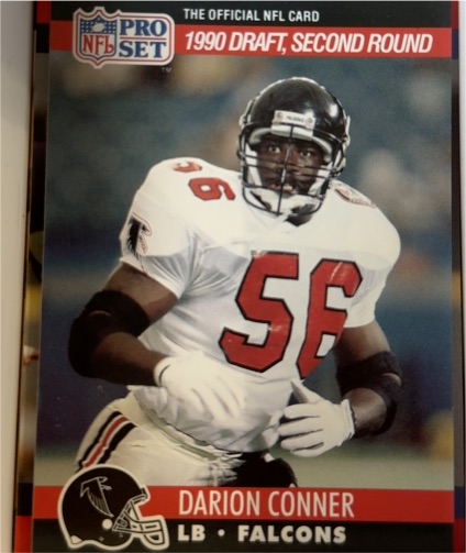 1990 Pro Set #696 Darion Conner — front