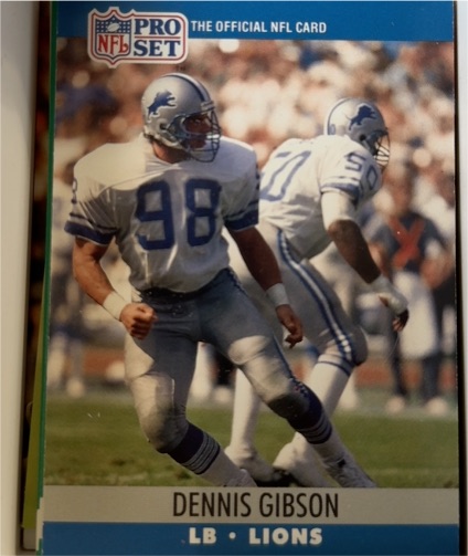 1990 Pro Set #495 Dennis Gibson — front