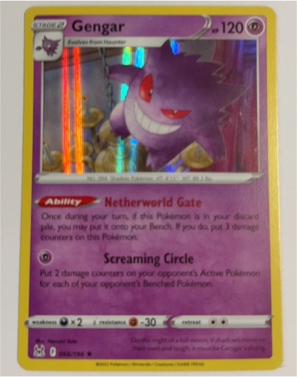 2022 Pokémon Lost Origin #066 Gengar — front