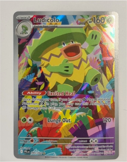 2025 Pokémon ME02: Phantasmal Flames #095/094 Ludicolo — front