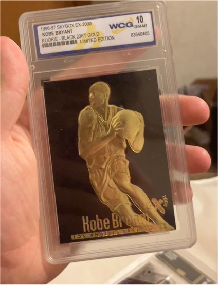 1996-97 Skybox EX-2000 #EX-2000 Kobe Bryant Black 23KT Gold Rookie — front