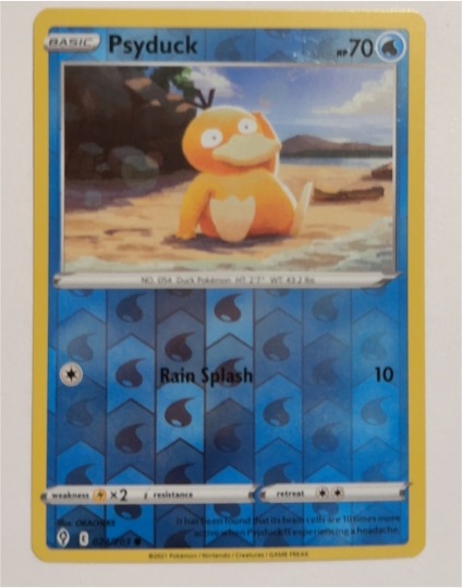 2021 Pokémon SWSH07: Evolving Skies #24 Psyduck — front