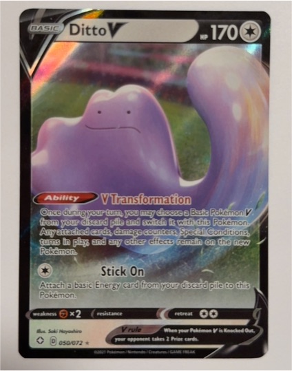 2021 Pokémon Shining Fates #050 Ditto V — front