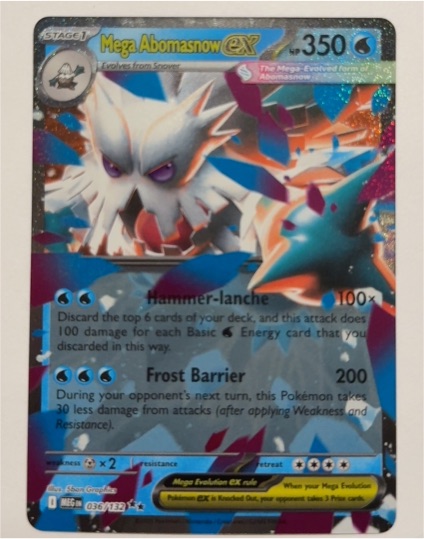 2025 Pokémon Mega Evolution #036/132 Mega Abomasnow ex — front