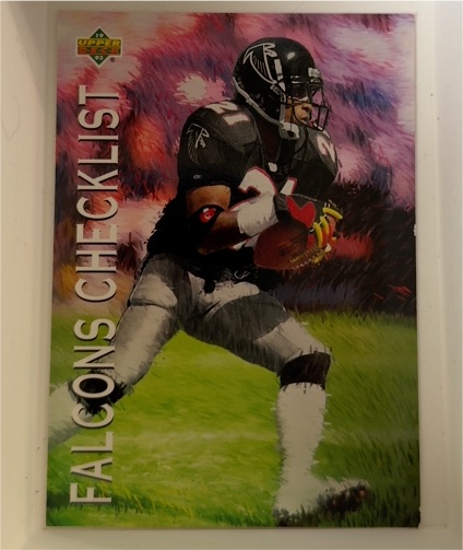 1993 Upper Deck #76 Deion Sanders Falcons Checklist — front