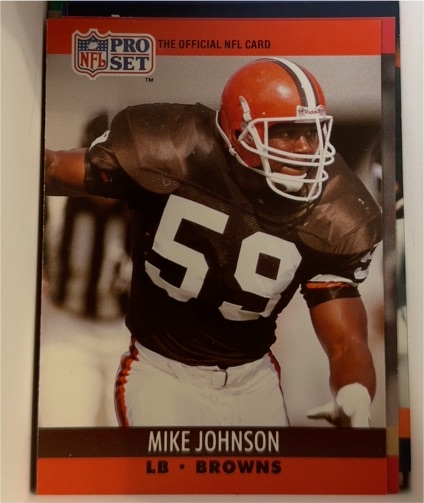 1990 Pro Set #472 Mike Johnson — front