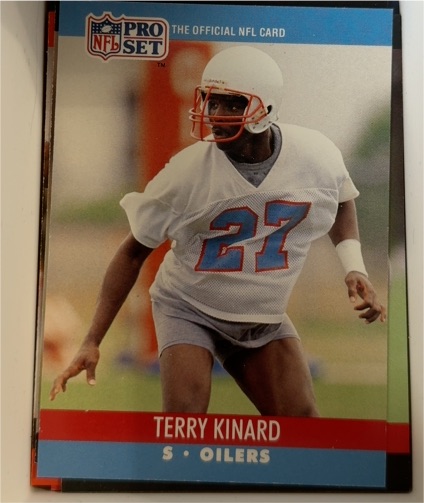 1990 Pro Set #513 Terry Kinard — front