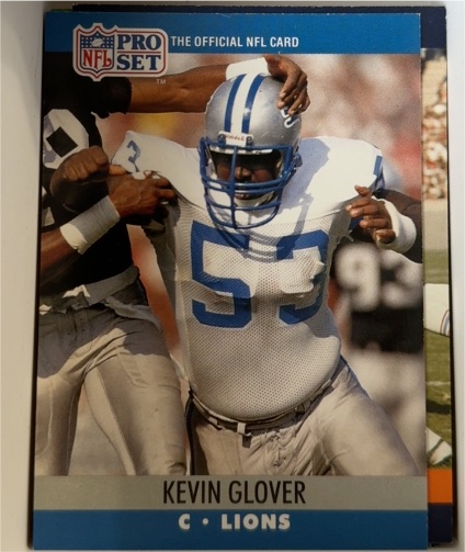 1990 Pro Set #496 Kevin Glover — front