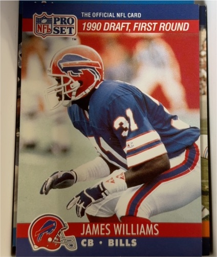 1990 Pro Set #684 James Williams — front