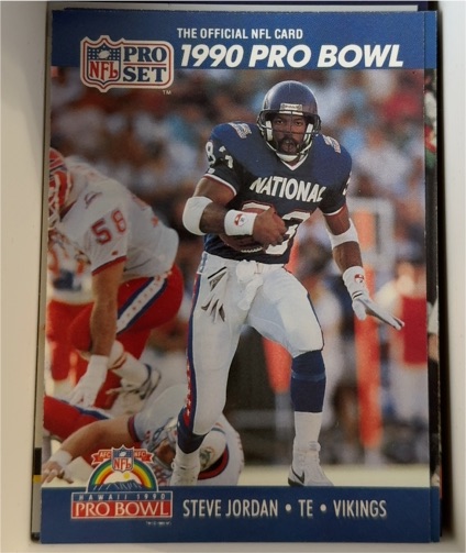 1990 Pro Set #398 Steve Jordan — front